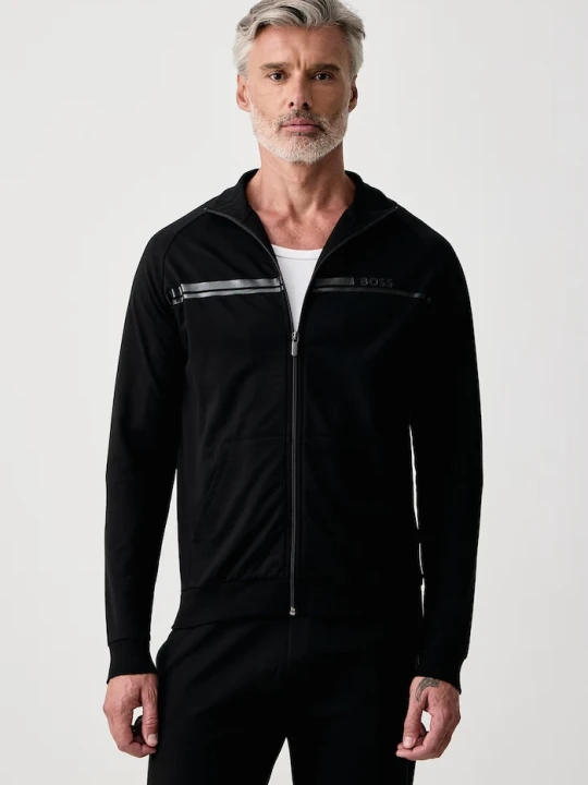 Zdjęcie produktu BOSS bluza rozpinana męska bawełniana Authentic Jacket Z czarny