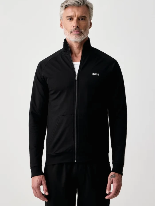 Zdjęcie produktu BOSS bluza rozpinana męska bawełniana Iconic Jacket Zip czarny