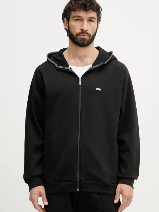 Zdjęcie produktu BOSS bluza rozpinana z kapturem męska Sense Hooded Jacket czarny