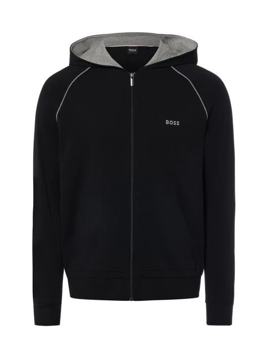 Zdjęcie produktu BOSS bluza z kapturem Mężczyźni Bawełna czarny | szary