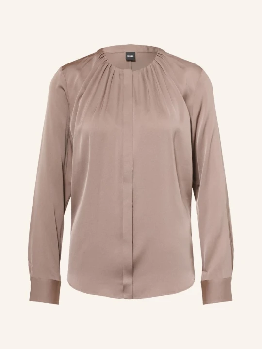 Zdjęcie produktu Boss Bluzka Banorah Z Jedwabiem beige BRĄZOWY