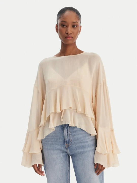 Zdjęcie produktu BOSS Bluzka Bleja 50554050 Beżowy Relaxed Fit