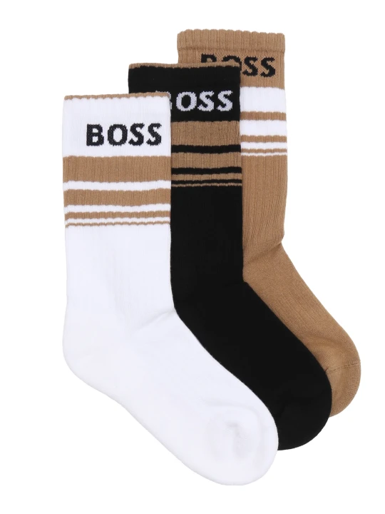 Zdjęcie produktu Boss Bodywear Skarpety 3-pack 3P QS Rib Stripe CC brązowy
