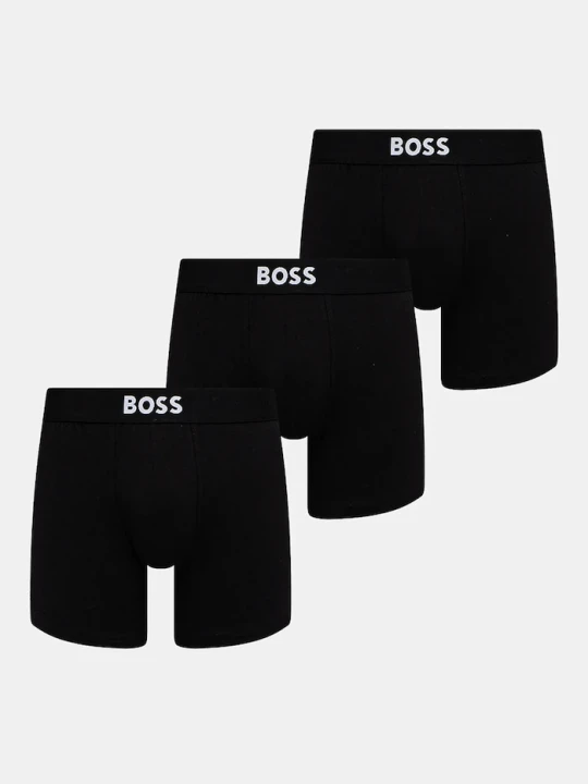 Zdjęcie produktu BOSS bokserki dopasowane męskie bawełniane z elastanem BoxerBr 3P BOSS ONE 3-pack czarny