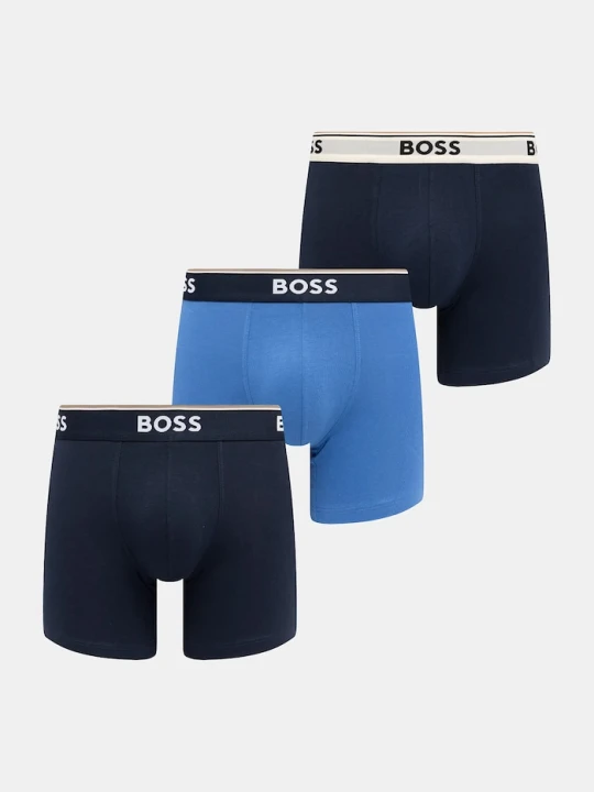 Zdjęcie produktu BOSS bokserki dopasowane męskie z bawełną BoxerBr 3P Power 3-pack niebieski