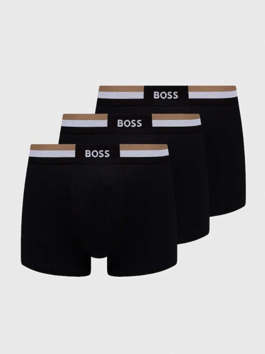 Zdjęcie produktu BOSS bokserki męskie z bawełną Trunk 3P Motion 3-pack czarny