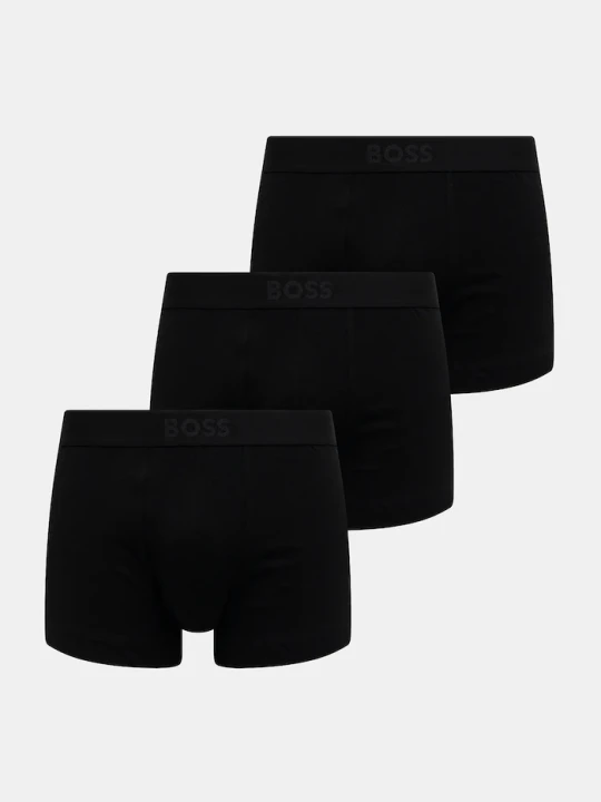 Zdjęcie produktu BOSS bokserki męskie bawełniane z elastanem Trunk 3P ONE 3-pack czarny