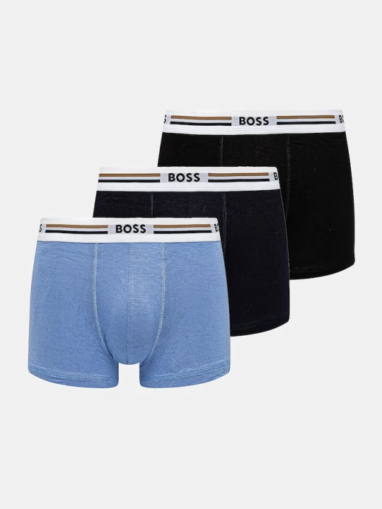 Zdjęcie produktu BOSS bokserki dopasowane męskie z wiskozą Trunk 3P Revive 3-pack czarny