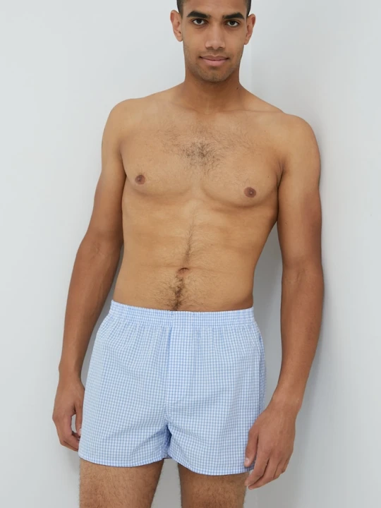 Zdjęcie produktu BOSS bokserki bawełniane 2-pack NOS Boxer CW 2P niebieski