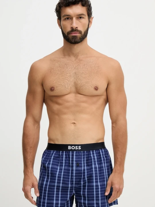 Zdjęcie produktu BOSS bokserki męskie bawełniane 2P Boxer Shorts EW 2-pack granatowy