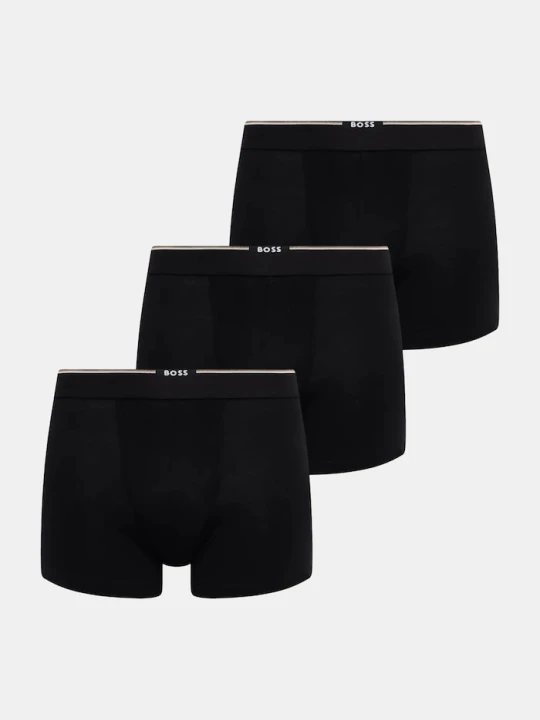 Zdjęcie produktu BOSS bokserki dopasowane męskie z wiskozą BoxerBr 3P Bamboo 3-pack czarny