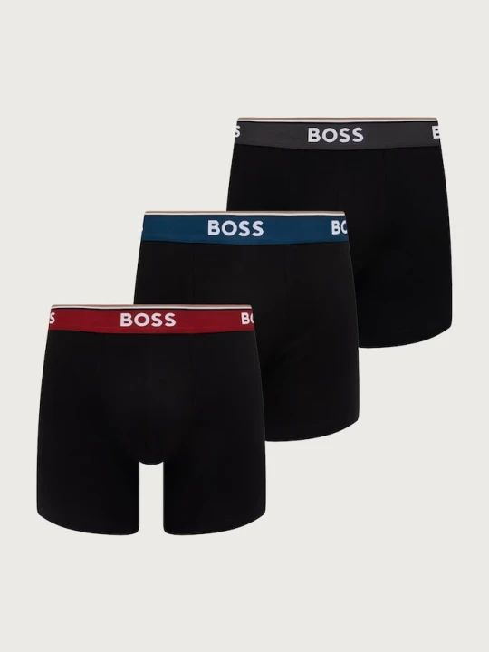 Zdjęcie produktu BOSS bokserki dopasowane męskie z bawełną BoxerBr 3P Power 3-pack czarny