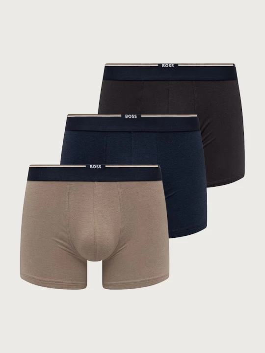 Zdjęcie produktu BOSS bokserki dopasowane męskie z wiskozą BoxerBr 3P Bamboo 3-pack granatowy