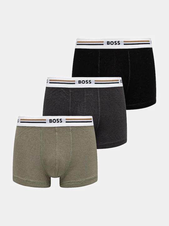 Zdjęcie produktu BOSS bokserki dopasowane męskie z wiskozą Trunk 3P Revive 3-pack biały