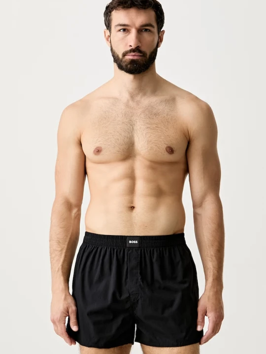 Zdjęcie produktu BOSS bokserki luźne męskie bawełniane 2P Boxer S. CW Peach 2-pack beżowy