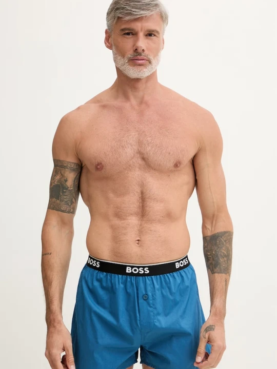 Zdjęcie produktu BOSS bokserki męskie bawełniane 2P Boxer Shorts EW 2-pack niebieski
