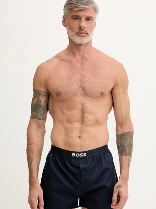 Zdjęcie produktu BOSS bokserki męskie bawełniane 2P Boxer Shorts EW 2-pack granatowy