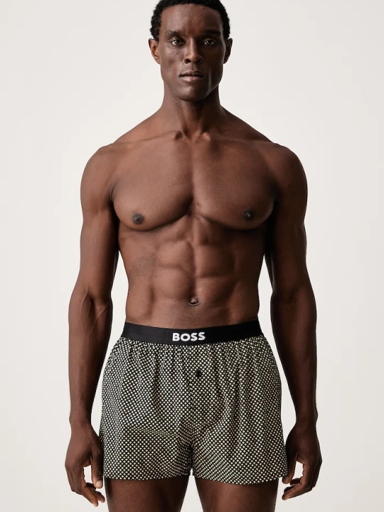 Zdjęcie produktu BOSS bokserki męskie bawełniane 2P Boxer Shorts EW 2-pack beżowy