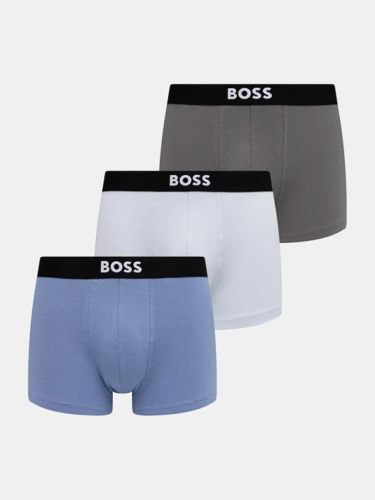 Zdjęcie produktu BOSS bokserki męskie bawełniane z elastanem Trunk 3P BOSS ONE 3-pack niebieski