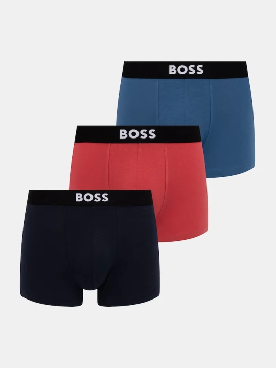 Zdjęcie produktu BOSS bokserki męskie bawełniane z elastanem Trunk 3P ONE 3-pack niebieski