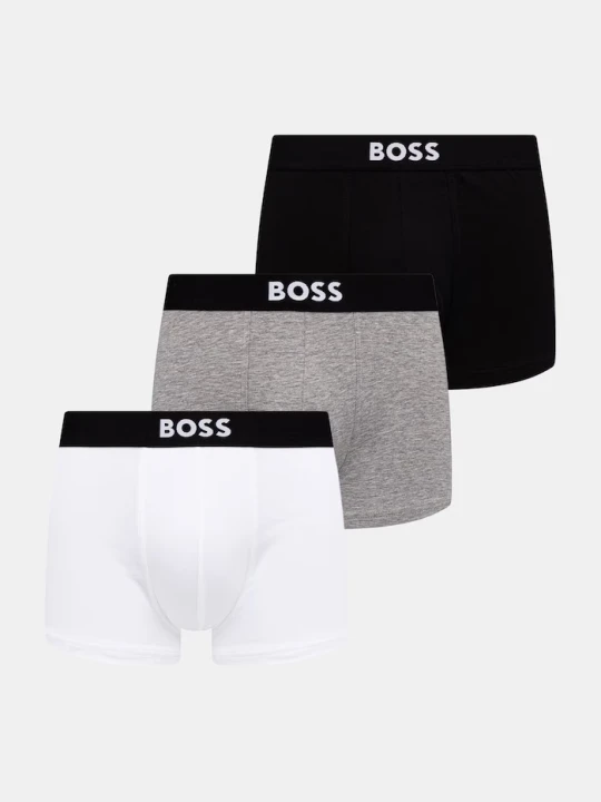 Zdjęcie produktu BOSS bokserki męskie bawełniane z elastanem Trunk 3P BOSS ONE 3-pack biały