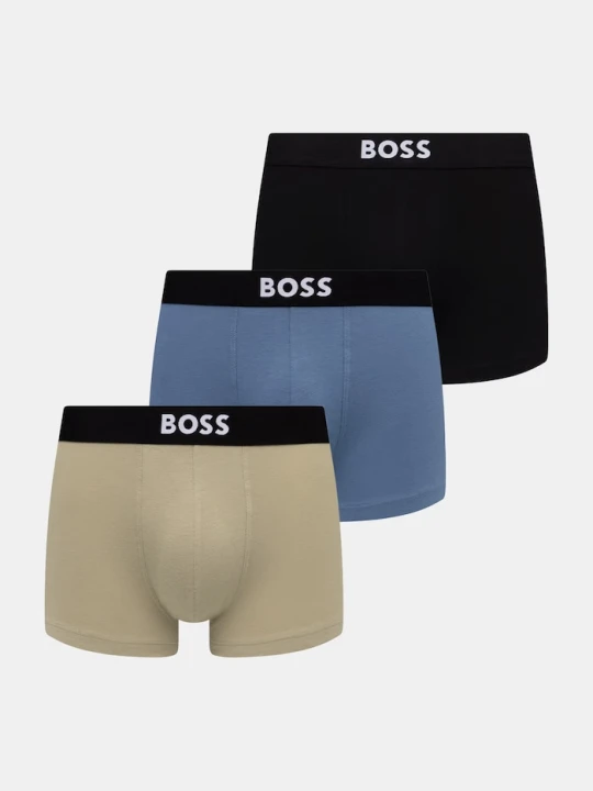 Zdjęcie produktu BOSS bokserki męskie bawełniane z elastanem Trunk 3P BOSS ONE 3-pack czarny