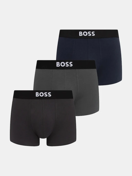 Zdjęcie produktu BOSS bokserki męskie bawełniane z elastanem Trunk 3P ONE 3-pack czarny