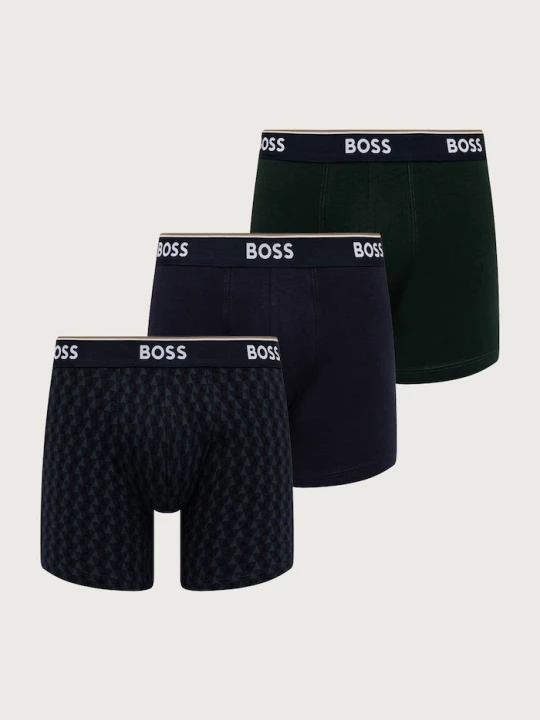 Zdjęcie produktu BOSS bokserki męskie z bawełną BoxerBr 3P Power Des 3-pack zielony