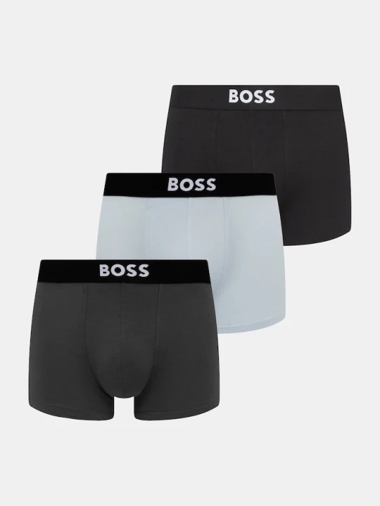 Zdjęcie produktu BOSS bokserki męskie bawełniane z elastanem Trunk 3P ONE 3-pack czarny