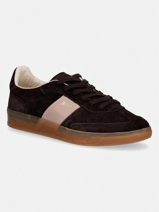 Zdjęcie produktu BOSS Brenta sneakersy damskie zamszowe brązowy