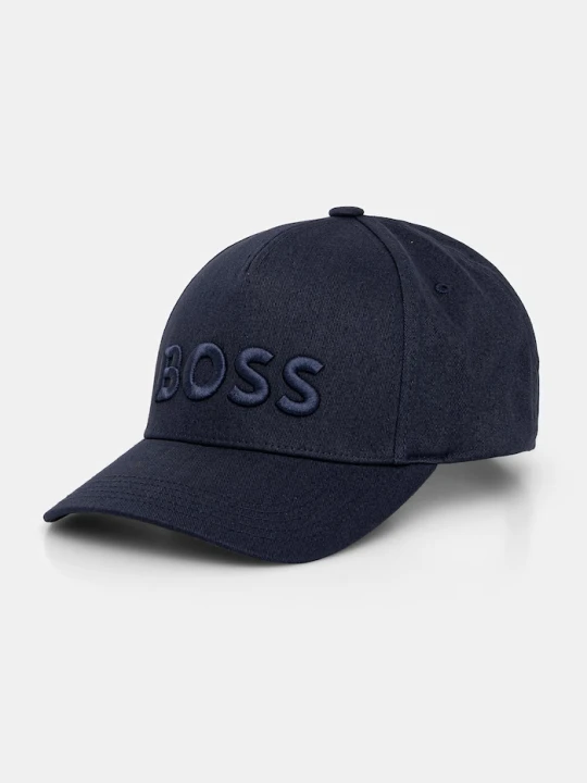 Zdjęcie produktu BOSS czapka z daszkiem bawełniana Boss granatowy