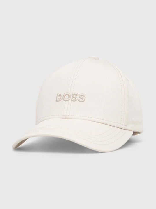 Zdjęcie produktu BOSS czapka z daszkiem damska bawełniana Ari beżowy