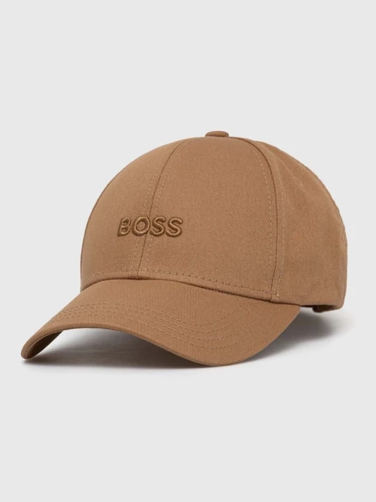 Zdjęcie produktu BOSS czapka z daszkiem damska bawełniana Ari beżowy