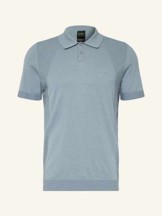 Zdjęcie produktu Boss Dzianinowa Koszulka Polo Momentum Lite Regular Fit blau SZARY