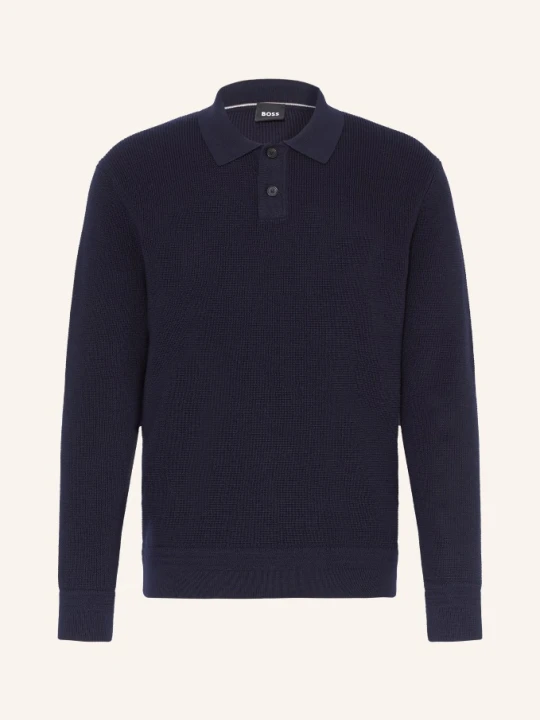 Zdjęcie produktu Boss Dzianinowa Koszulka Polo Ulio blau GRANATOWY