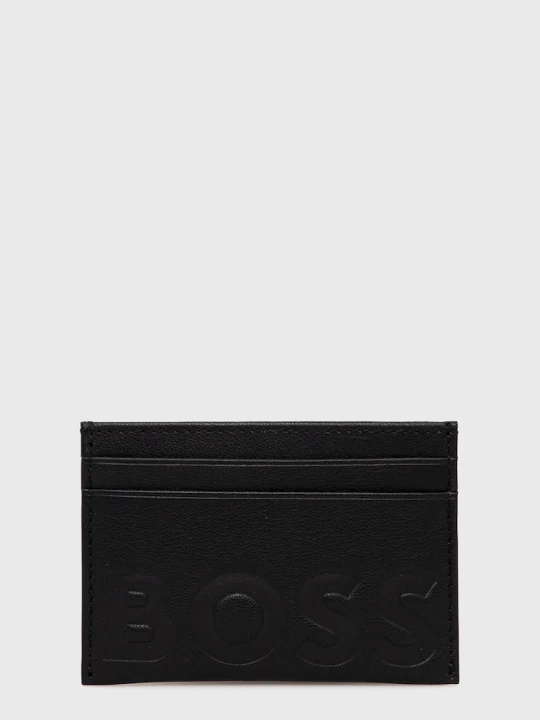 Zdjęcie produktu BOSS etui na karty skórzane 50470809 czarny