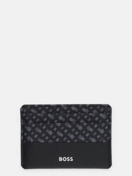 Zdjęcie produktu BOSS etui na karty skórzane czarny