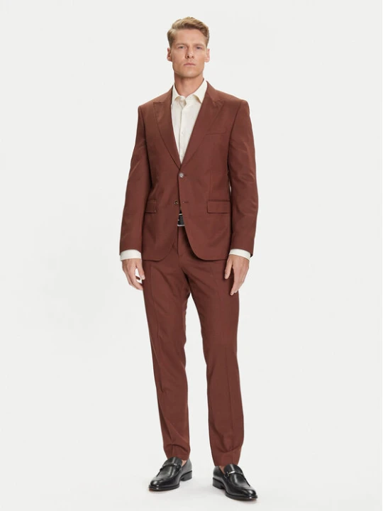 Zdjęcie produktu BOSS Garnitur H-Huge 50546080 Brązowy Slim Fit