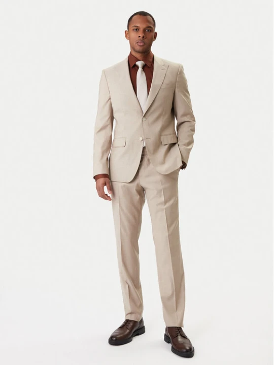 Zdjęcie produktu BOSS Garnitur Huge 50557273 Beżowy Regular Fit