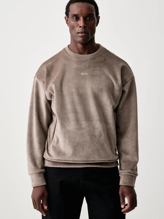 Zdjęcie produktu BOSS Green bluza męska welurowa SW_Cord Sweat