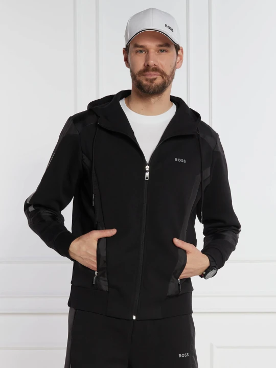 Zdjęcie produktu BOSS GREEN Bluza Saggon | Regular Fit | stretch czarny
