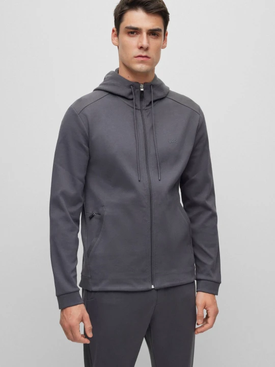Zdjęcie produktu BOSS GREEN Bluza Saggy Curved | Regular Fit grafitowy