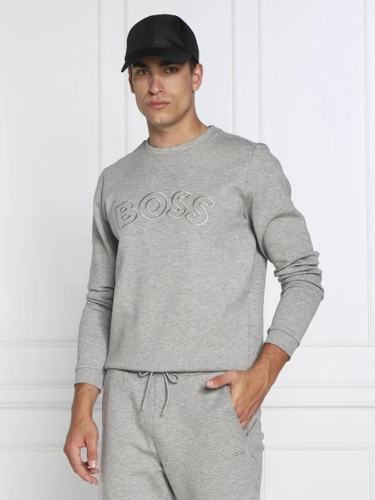 Zdjęcie produktu BOSS GREEN Bluza Salbo Iconic | Regular Fit szary
