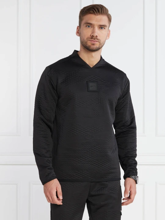 Zdjęcie produktu BOSS GREEN Bluza Salbo Lotus | Regular Fit czarny
