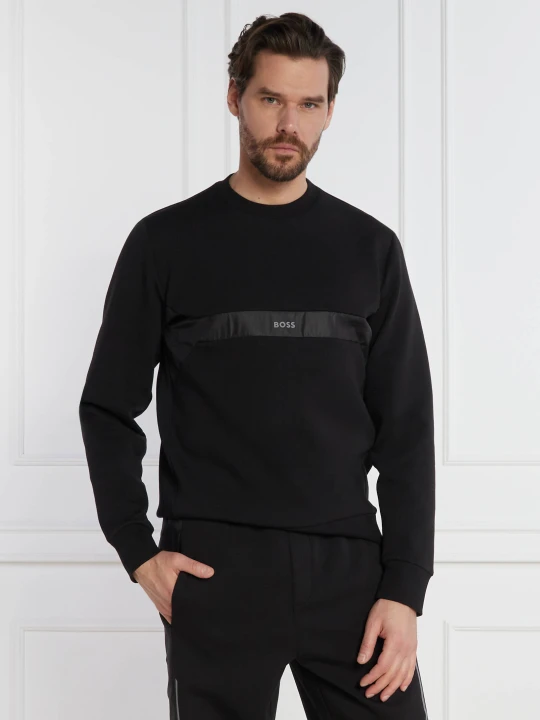 Zdjęcie produktu BOSS GREEN Bluza Salbon | Regular Fit | stretch czarny