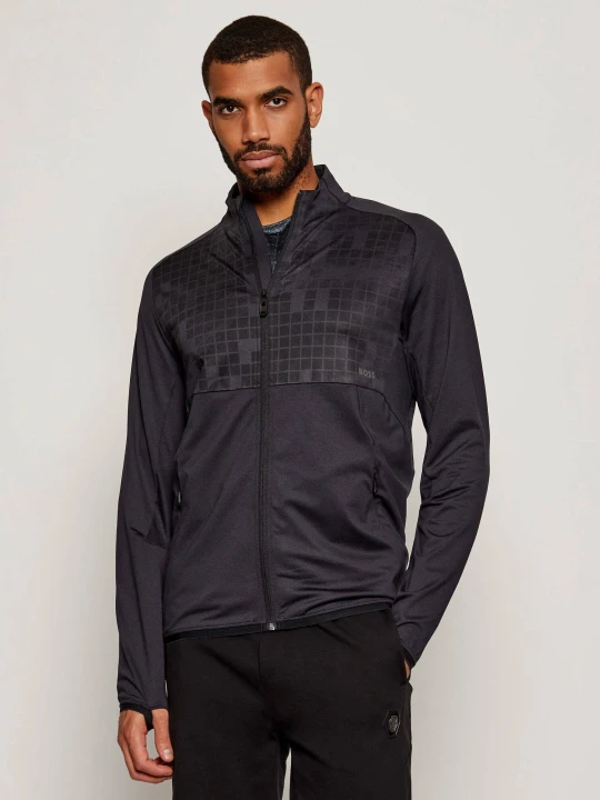 Zdjęcie produktu BOSS GREEN Bluza SW_Jump FZ | Regular Fit | stretch granatowy
