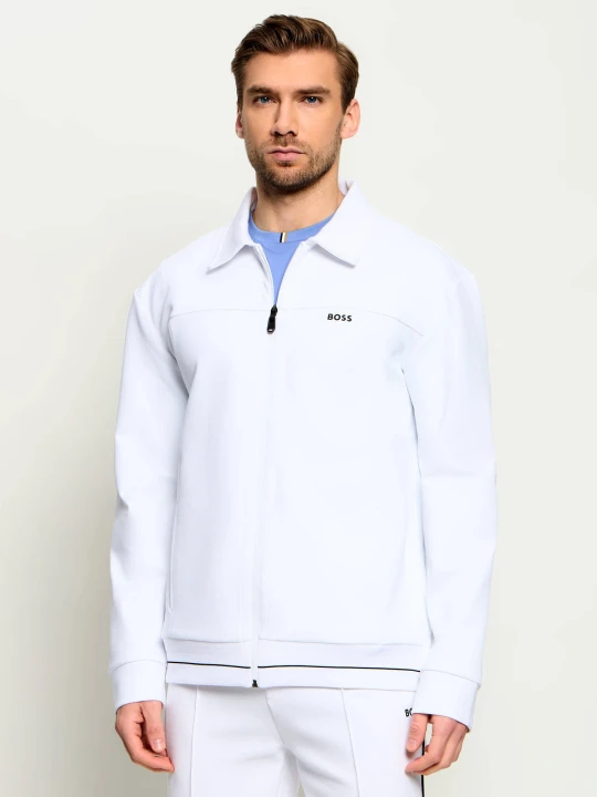 Zdjęcie produktu BOSS GREEN Bluza SW_Member FZ | Regular Fit biały