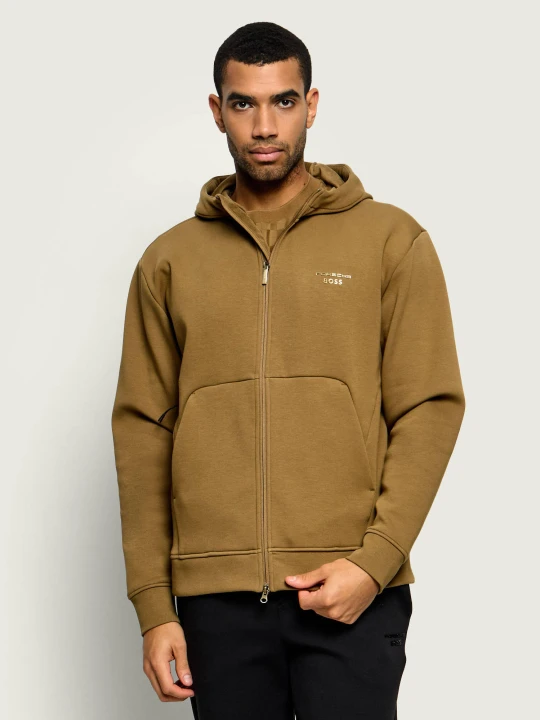Zdjęcie produktu BOSS GREEN Bluza SW_PS Icons70 FZ HD | Boss x Porsche | Relaxed fit brązowy