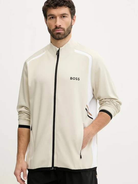 Zdjęcie produktu BOSS Green bluza rozpinana męska SW_TOC Spin FZ beżowy
