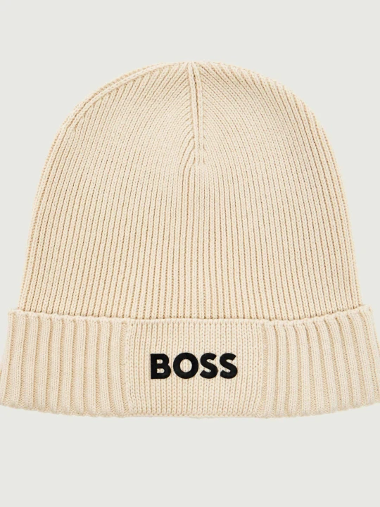 Zdjęcie produktu BOSS GREEN Czapka Asic_Beanie-X | z dodatkiem wełny beżowy